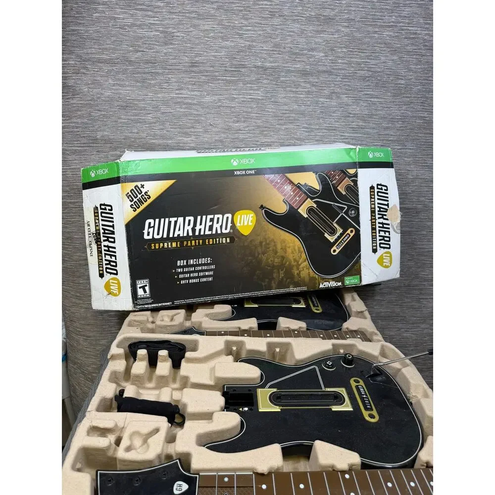 Guitar Hero Live Supreme Party Edition No Game, No Dongle, Guitars and Box Only